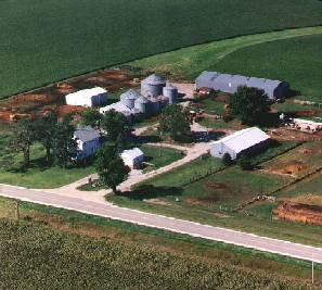 Sky view of Vicker Pony Farm